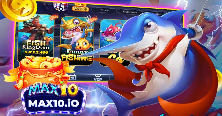 Áp dụng chiến thuật bắn cá ria trong game Funny Fishing